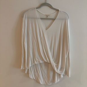 Urban Outfitters Cream Surplice Top XS